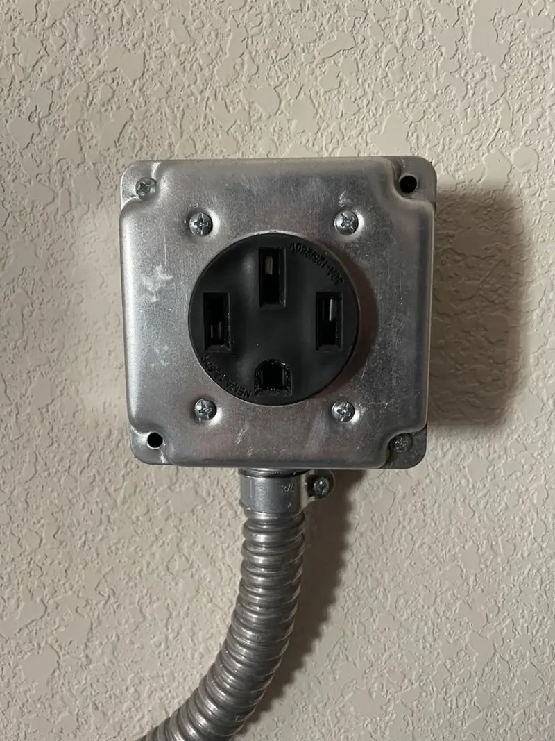 NEMA 14-50 outlet installed for Electrical Panel Upgrade in Orange Park